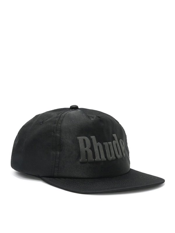 RHUDE: hats & caps online - Satin logo hat