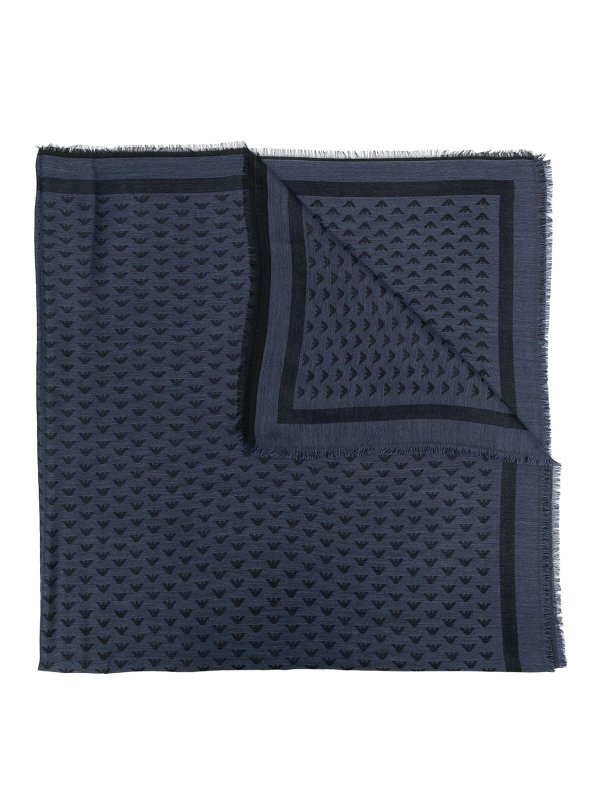 EMPORIO ARMANI: スカーフ - スカーフ - ブルー