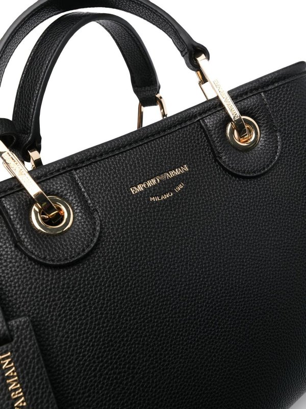 Emporio Armani Black logo tag tote Y3D166YFO5B85218