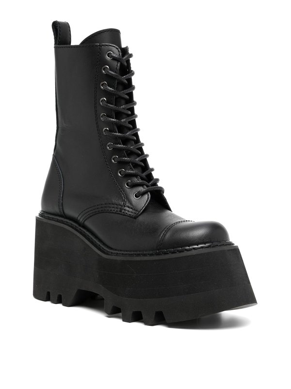 JUNYA WATANABE: ankle boots online - Leather platform boots