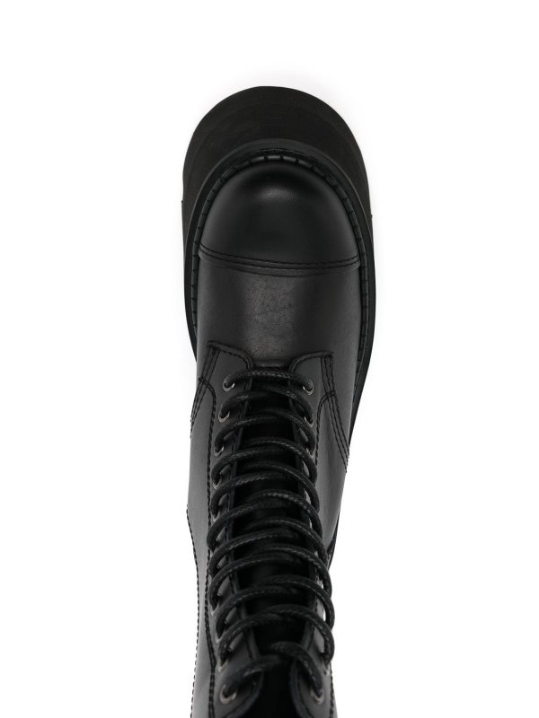 Leather platform boots shop online: JUNYA WATANABE