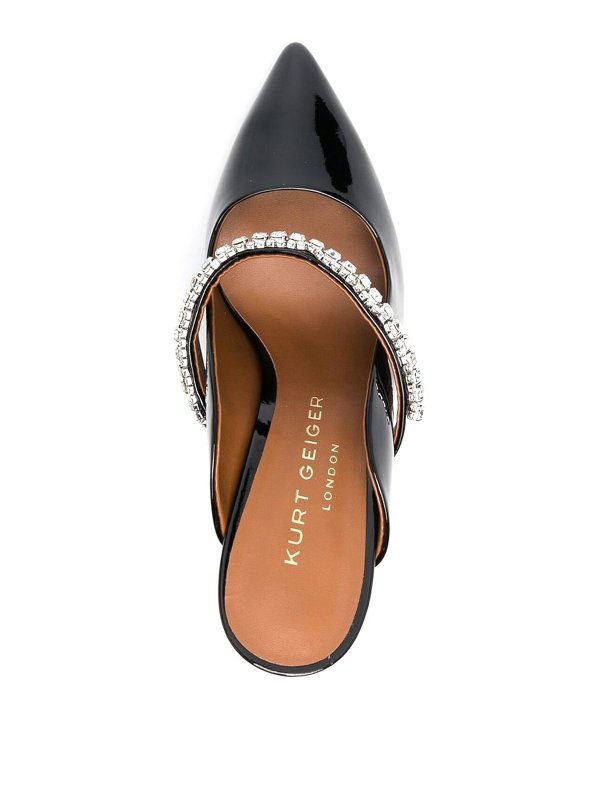 Duke 105 crystal-strap mules shop online: KURT GEIGER