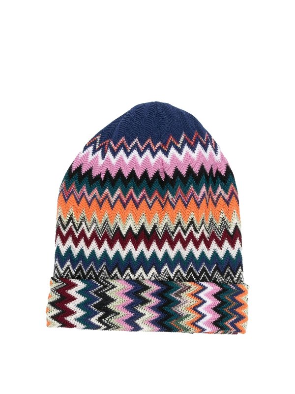 MISSONI: beanies - Chevron patterned beanie