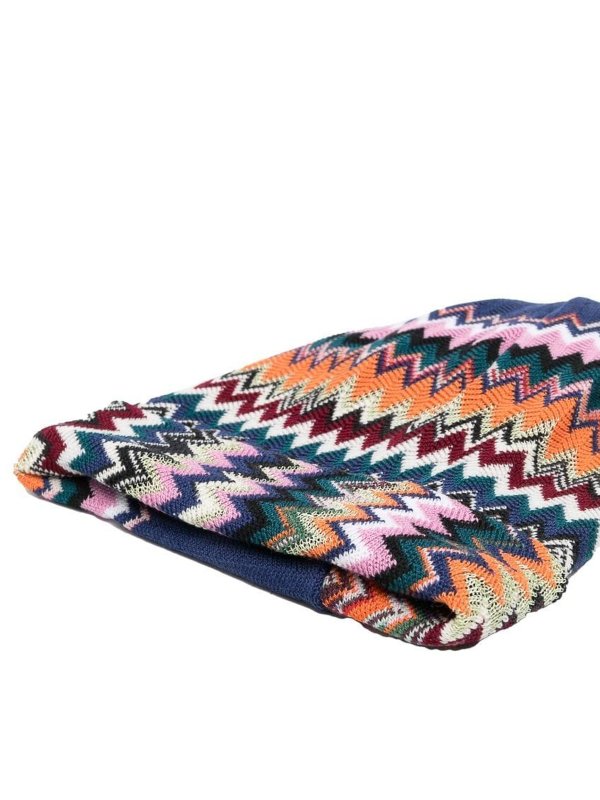 MISSONI: beanies online - Chevron patterned beanie