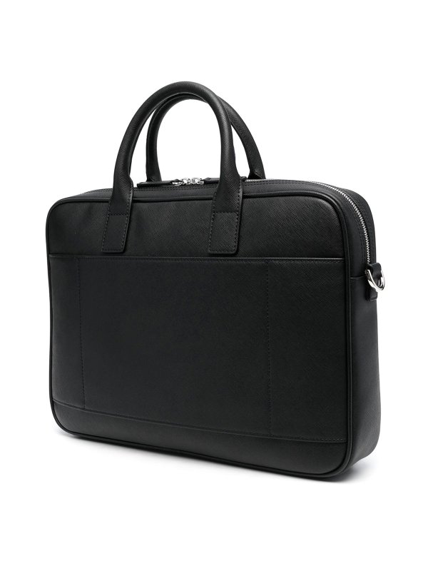 EMPORIO ARMANI: laptop bags & briefcases online - Logo-plaque laptop case
