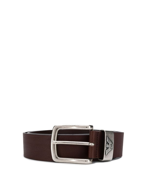 EMPORIO ARMANI: belts - Leather belt