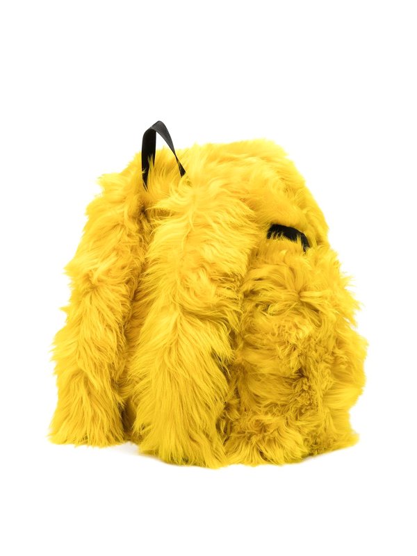 OFF-WHITE: backpacks online - Lambfur flap backpack