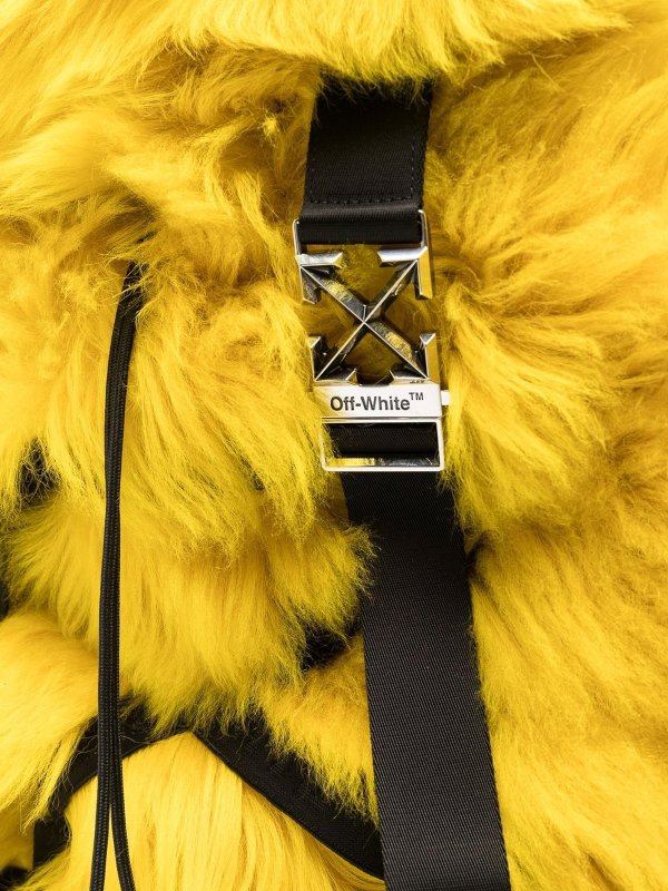 iKRIX OFF-WHITE: backpacks - Lambfur flap backpack