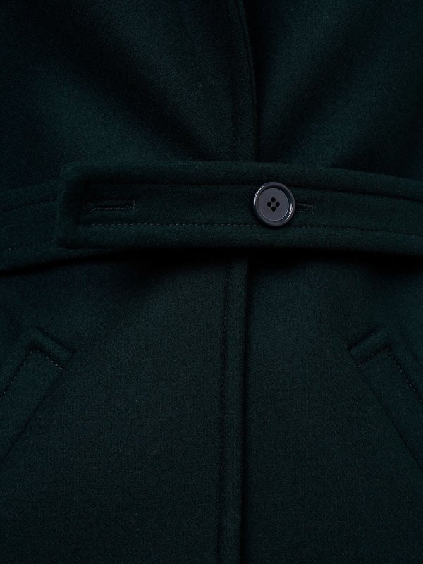 iKRIX Courreges: long coats - Belted wool blend coat