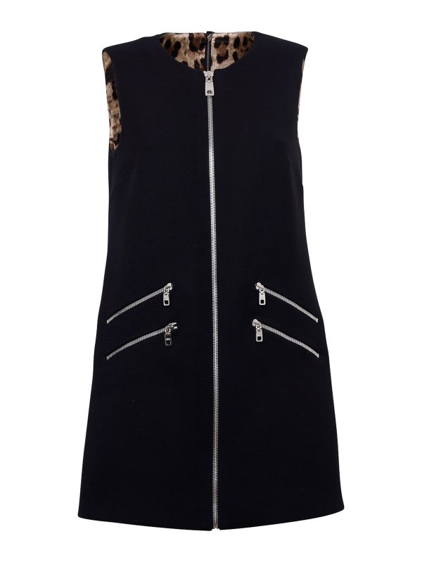 DOLCE & GABBANA: ショートドレス - ショートドレス - 黒