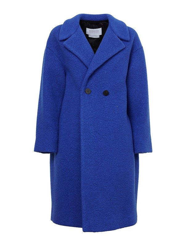 HARRIS WHARF LONDON: ニーレングスコート - 膝丈コート - ブルー