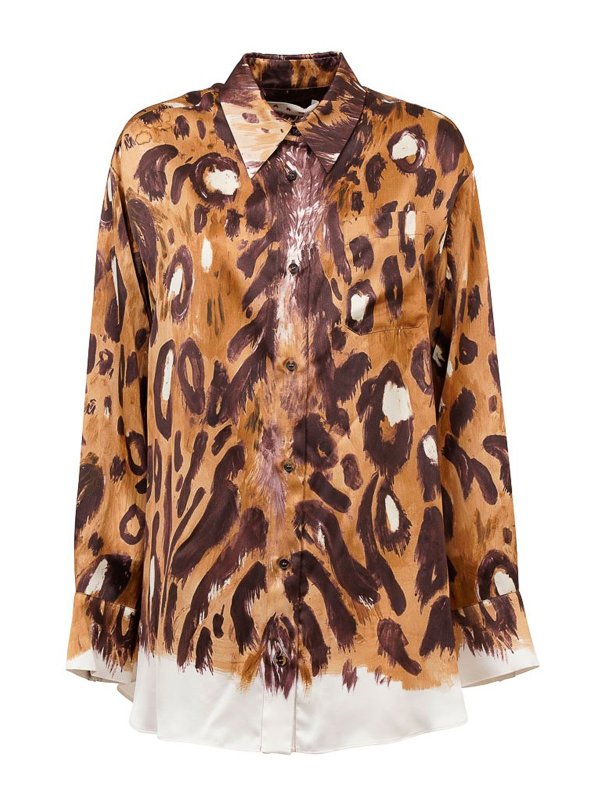 Marni: Chemises - Chemise - Marron Clair
