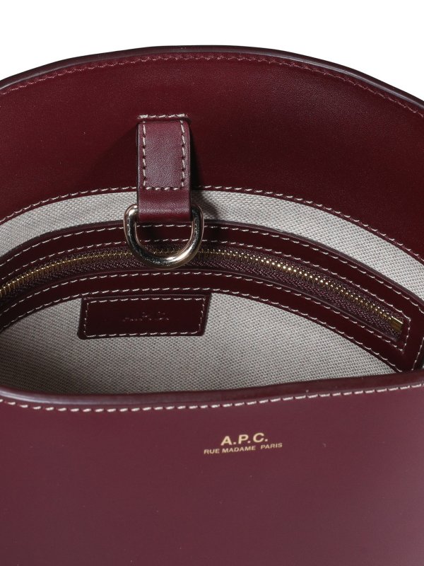 Leather bucket bag shop online: A.P.C.