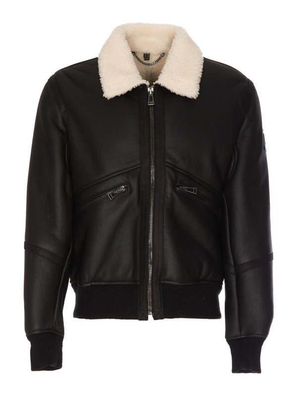 BELSTAFF: Lederjacken - Lederjacke - Schwarz