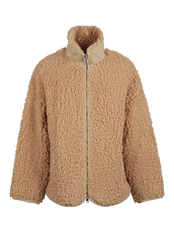 STAND STUDIO: Fur & Shearling Coats - Azalea shearling coat