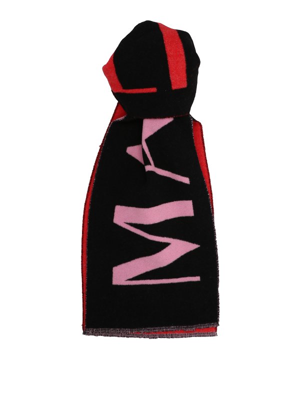 MAISON KITSUNÉ: scarves - Logo lettering scarf