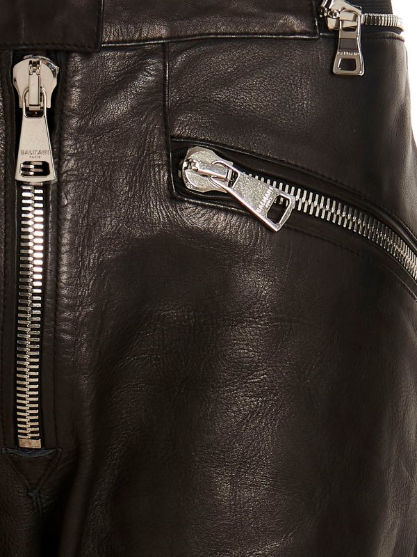 iKRIX Balmain: leather trousers - Leather pants