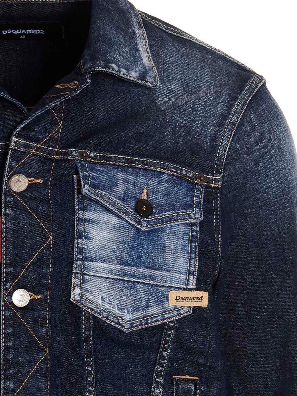 iKRIX DSQUARED2: Jeansjacken - Jeansjacke - Blau