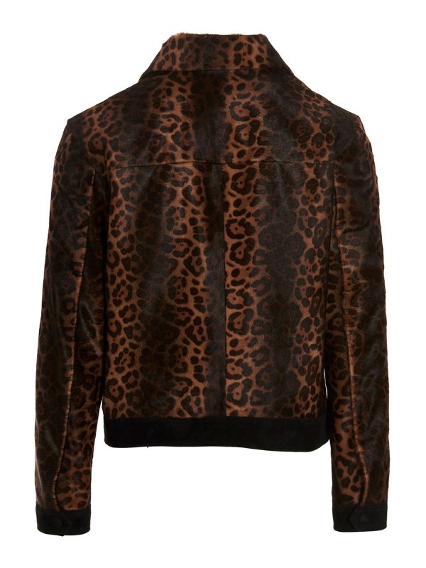 AMI ALEXANDRE MATTIUSSI: casual jackets online - Leopard jacket