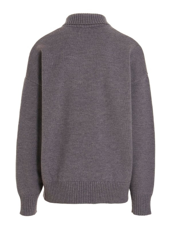 AMI ALEXANDRE MATTIUSSI: Col roulé & Col polo online - Pull Col Roulé - Gris