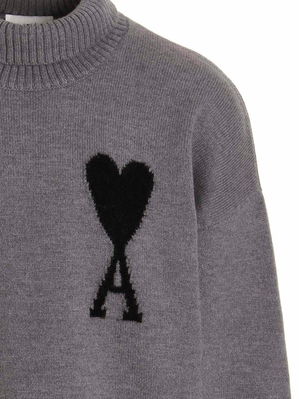 iKRIX AMI ALEXANDRE MATTIUSSI: Col roulé & Col polo - Pull Col Roulé - Gris