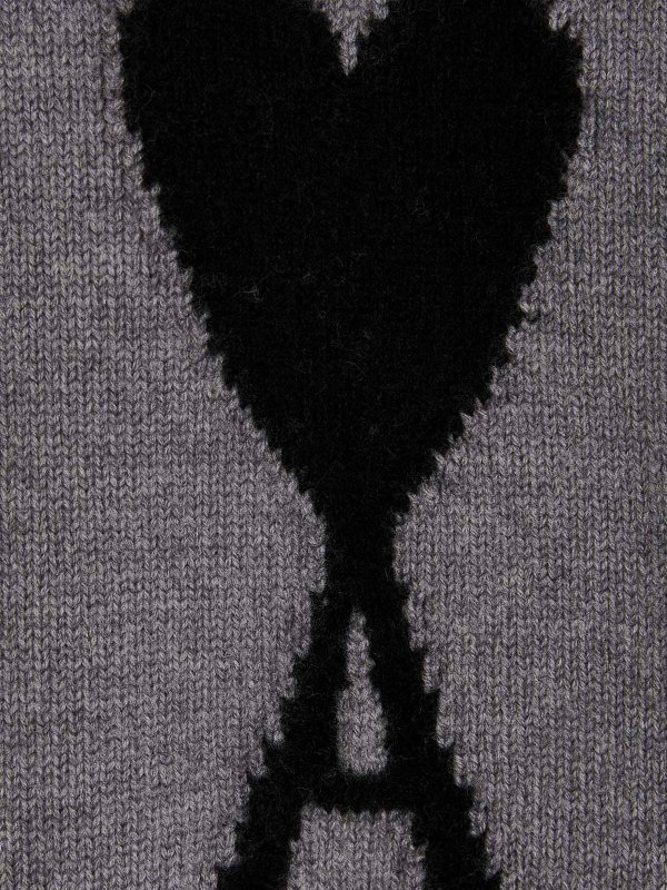 Pull Col Roulé - Gris shop online: AMI ALEXANDRE MATTIUSSI