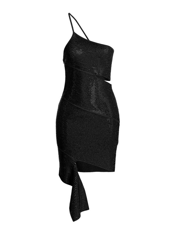 ANDREĀDAMO: cocktail dresses - Sequin one shoulder dress