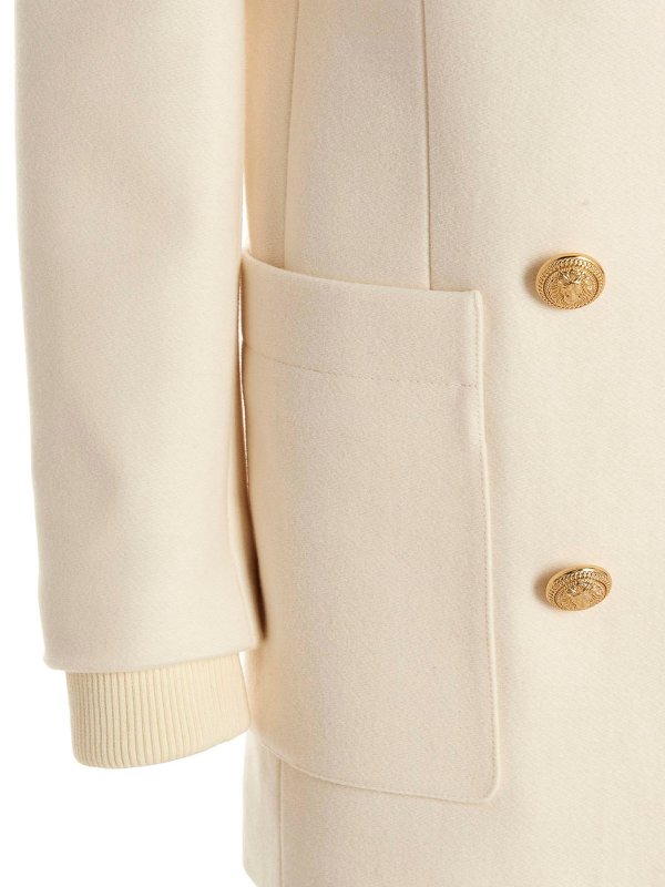 Abrigo Corto - Blanco shop online: Balmain