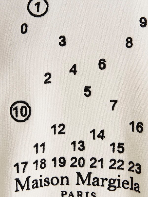 Logo embroidery sweatshirt shop online: Maison Margiela