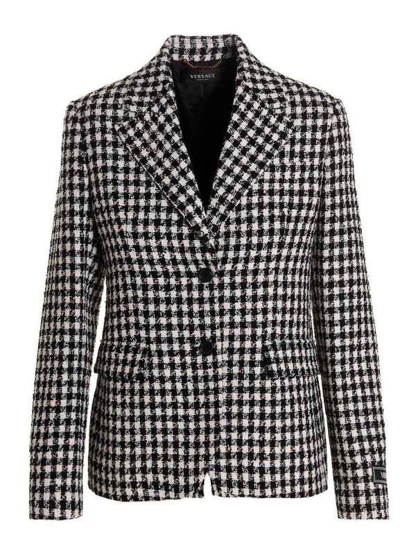 Tweed wool blazer jacket