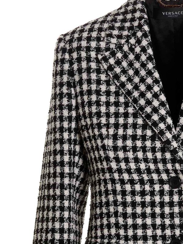 iKRIX VERSACE: blazers - Tweed wool blazer jacket