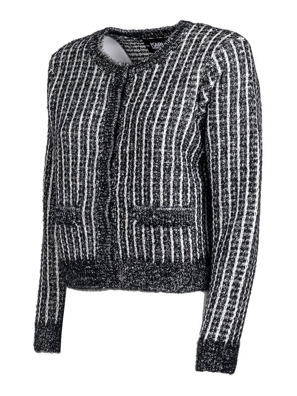 iKRIX KARL LAGERFELD: cardigans - Bouclé knit cardigan