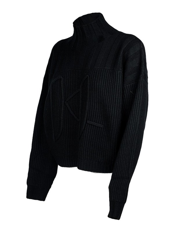 iKRIX KARL LAGERFELD: Cuellos altos y polos - Suéter Con Cuello Alto - Negro
