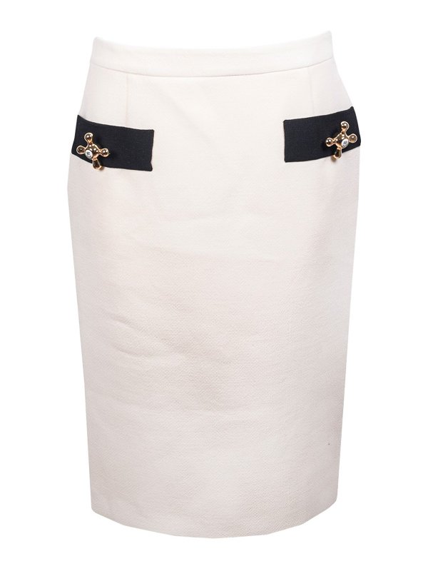MOSCHINO: Knee length skirts & Midi - Wool skirt