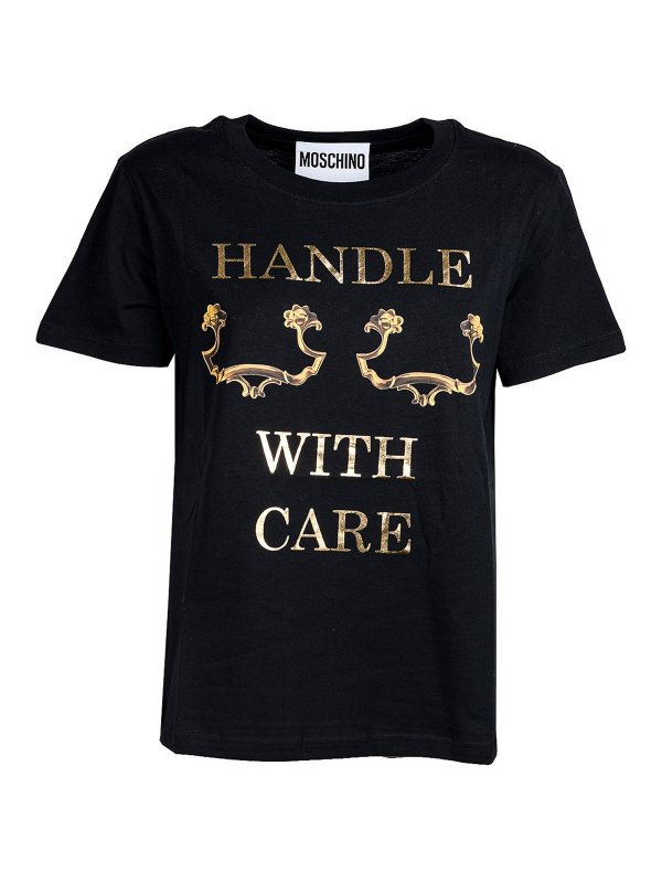 MOSCHINO: Camisetas - Camiseta - Negro