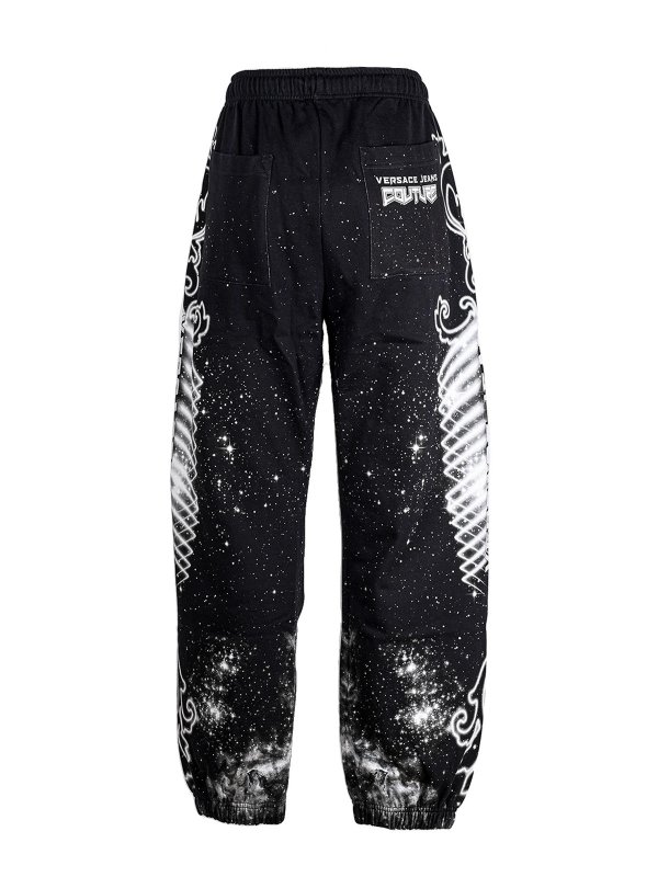 Versace Jeans Couture: スウェットパンツ online - トラックスーツ ボトムス - 黒