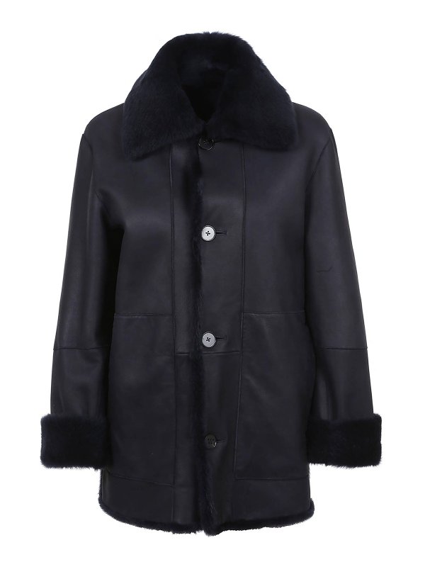 JIL SANDER: leather jacket - Leather jacket