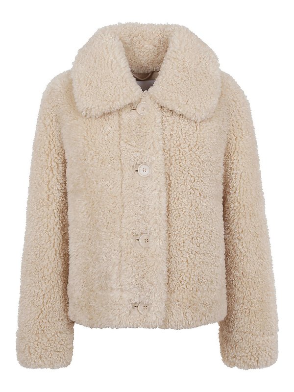 STAND STUDIO: Fur & Shearling Coats - Melina jacket