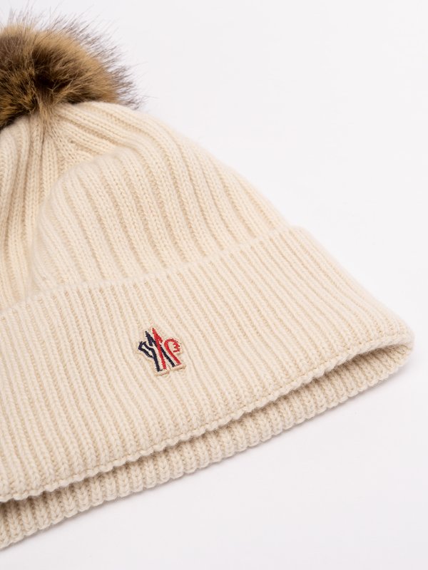 MONCLER: Gorros online - Gorro - Blanco