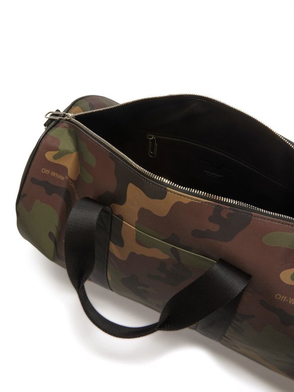 Borsone con stampa camouflage shop online: OFF-WHITE