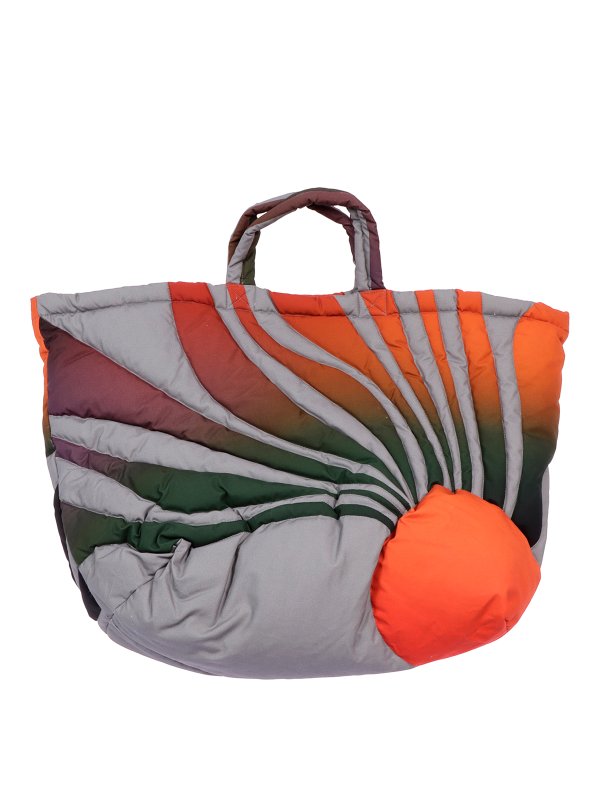 ERL: totes bags online - Sunset puffer bag