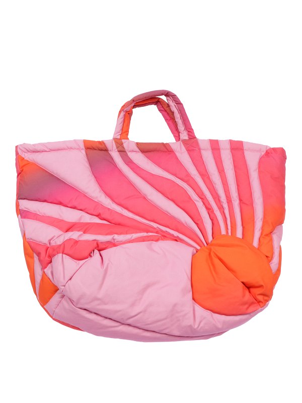ERL: totes bags online - Sunset puffer bag