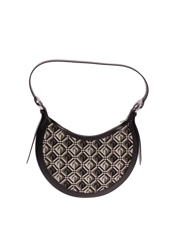 MARINE SERRE: ショルダーバッグ - ショルダーバッグ - 黒