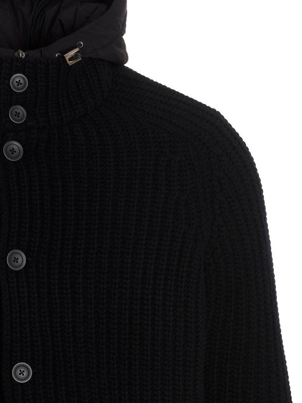 Nylon knit hooded jacket shop online: HERNO