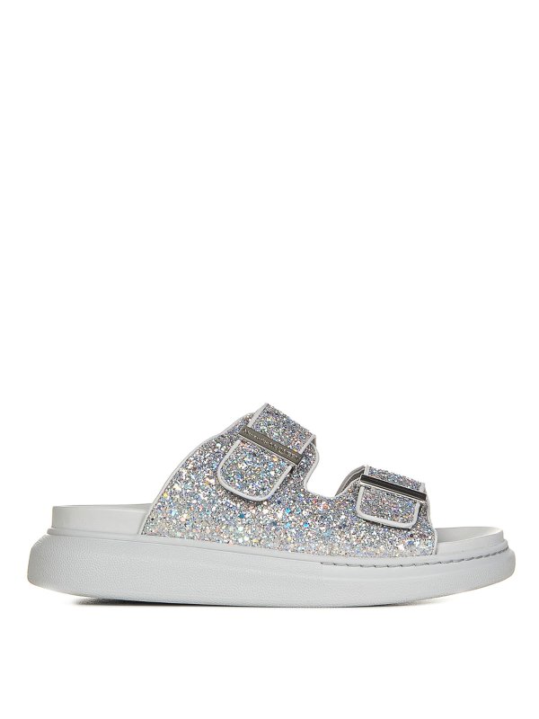 ALEXANDER MCQUEEN: Sandalen - Sandalen - Grau