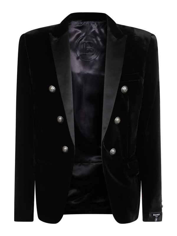 Balmain: blazers - Tech fabric blazer