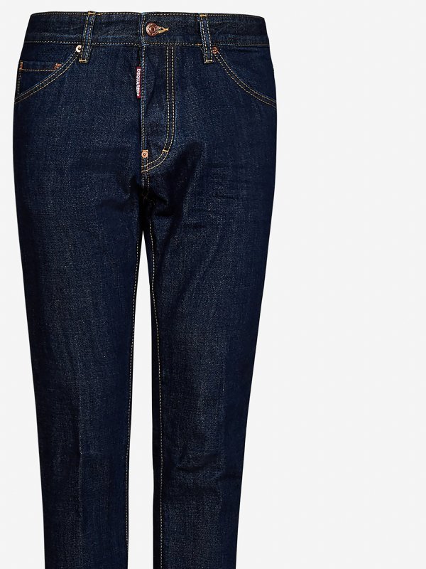 iKRIX DSQUARED2: straight leg jeans - Logo label jeans
