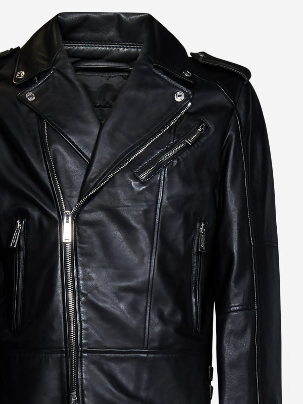 iKRIX DSQUARED2: Chaquetas de cuero - Chaqueta De Cuero - Negro