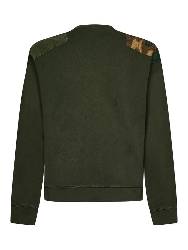 DSQUARED2: Sweatshirts und Pullover online - Sweatshirt - Grün