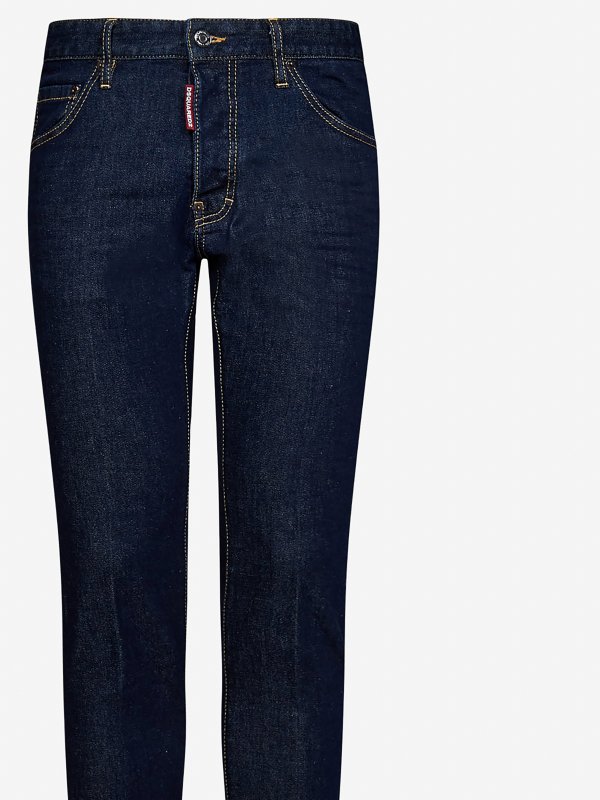 Stretch cotton jeans shop online: DSQUARED2